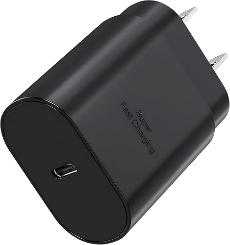 Galaxy S26 S25 S24 USB C Charging Block 25W PD 3.0 Super Fast Charger Type C Wall Plug Cube Adapter Compatible with Samsung Galaxy S26 S25, S24, S23