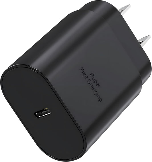 Galaxy S26 S25 S24 USB C Charging Block 25W PD 3.0 Super Fast Charger Type C Wall Plug Cube Adapter Compatible with Samsung Galaxy S26 S25, S24, S23