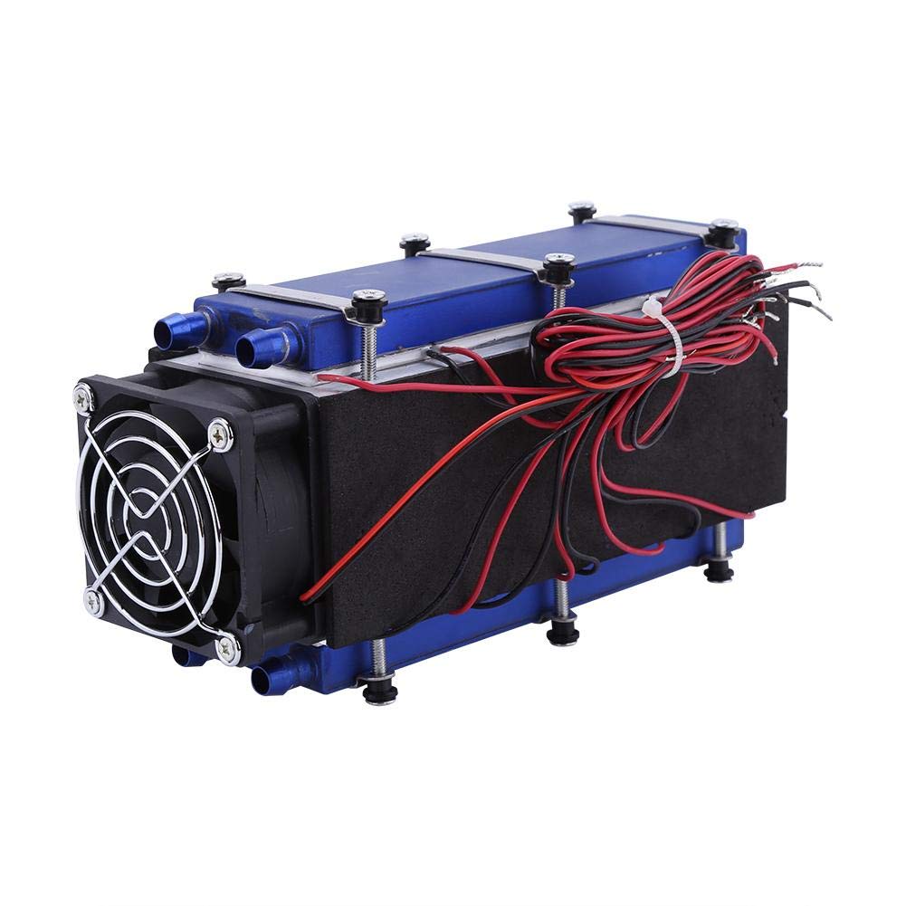 Thermoelectric Peltier Cooler, DC 12V 576W 8 Chip TEC1-12706 DIY Thermoelectric Cooler Refrigeration Cooling Fan System Heatsink Kit, Low Noise Air