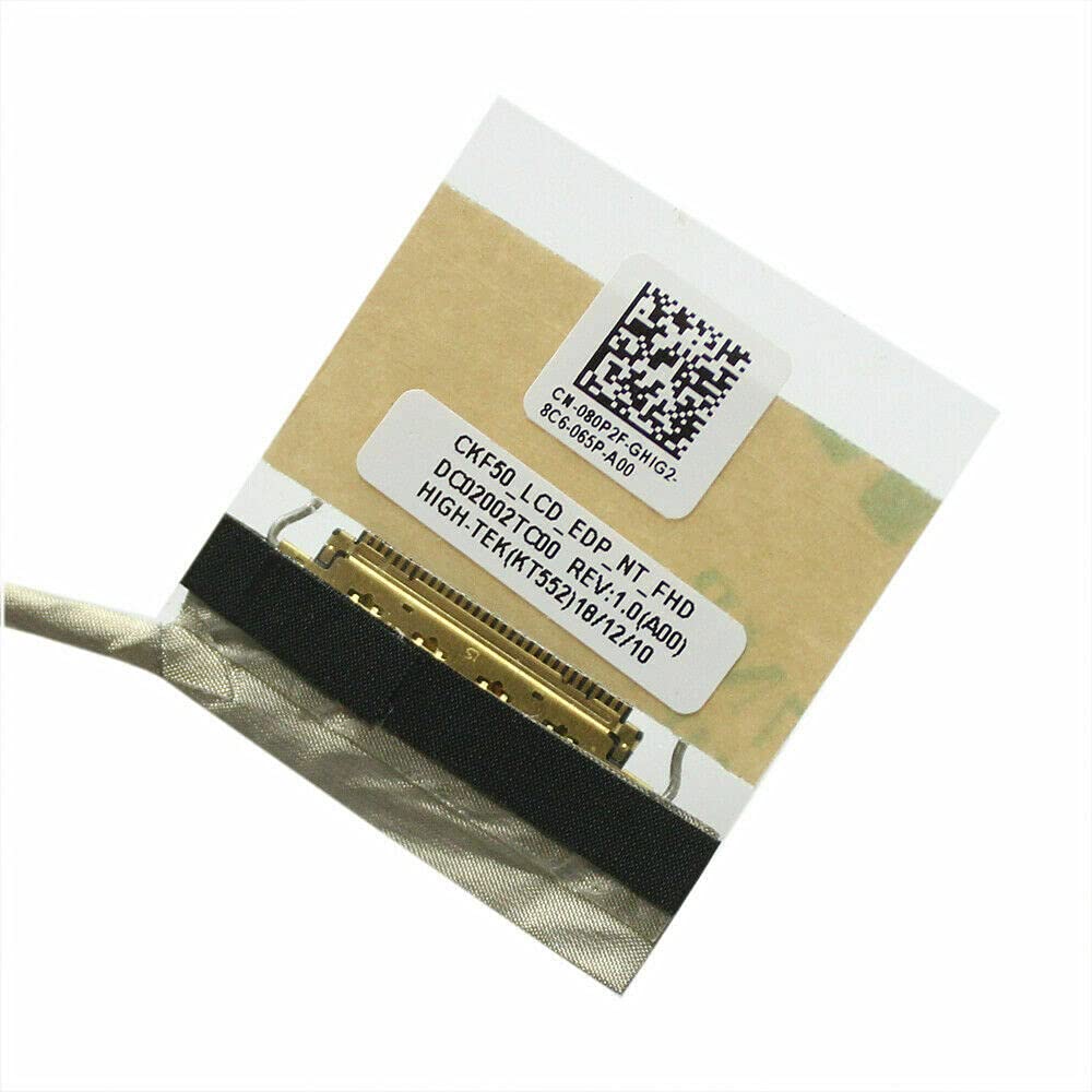 Zahara LCD LVDS LED Screen Video Cable Replacement for Dell Inspiron G7 15 7577 7588 7570 P72F NO Touch 30 pin 080P2F 80P2F CKF50 DC02002TC00