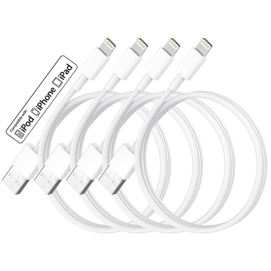 PGQBS for iPhone Charger Cable 3ft 4Pack for Lightning to USB Charging Cord 3Foot,for Apple for iPhone 14 Pro Max/14/13/12/11/XR/Xs/X/8/7/6…