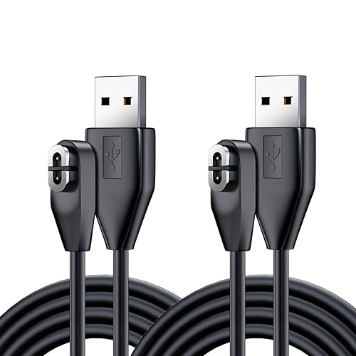 HCHNH Replacement for Shokz Headphones Charging Cable, 2 Pack Charger for Shockz Aftershokz Open Run Headphone, 3.3ft Magnetic USB Cord