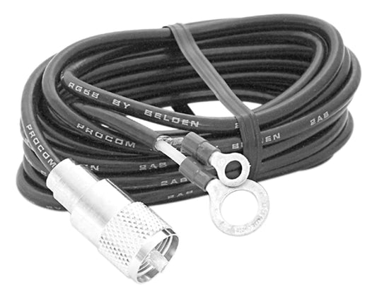 Accessories Unlimited AUPL12 Twelve Foot Plug To Lug Rg58Au Coax Cable