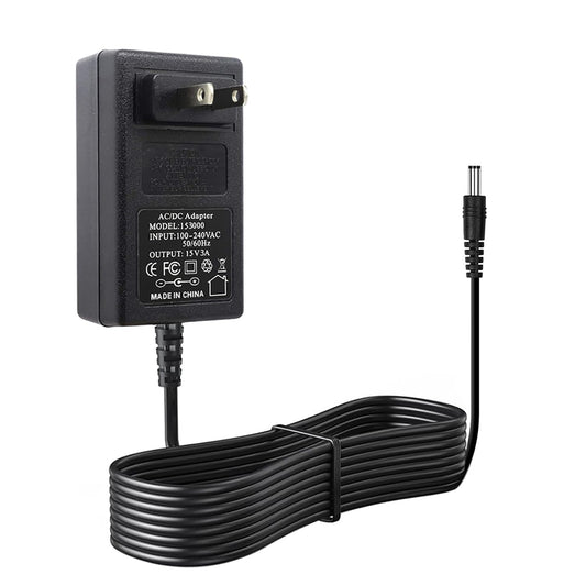 15V 3A 6FT Power Supply Adapter Charger Cable (Input AC 100V-240V, Output DC 15 Volt 3 Amp 45 Watt) Adapter Transformer Converter DC 5.5mm x 2.1mm…