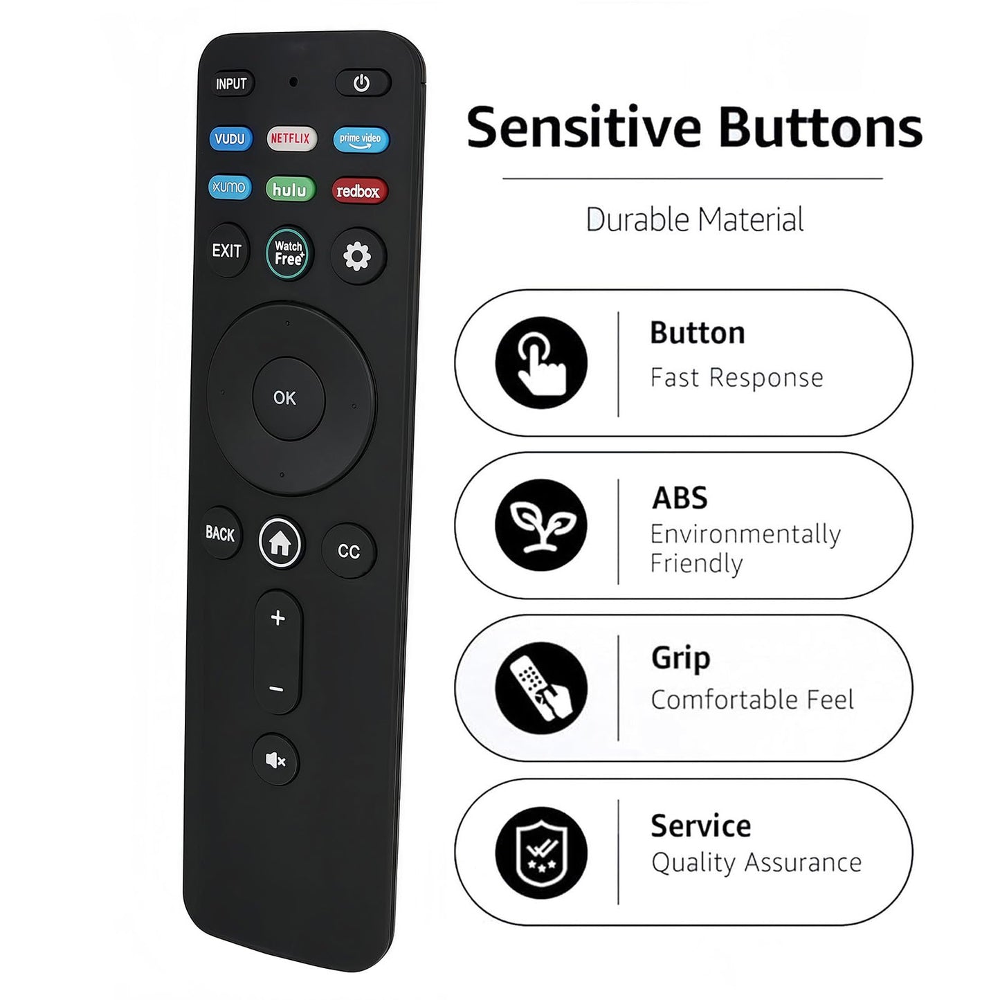Replacement Remote Control XRT260 Compatible for Vizio V-Series 4K Smart TV V655-J04 V655-J09 V705-J03 V755-J04 V435-J01 V505-J01 V505-J09 V555-J01