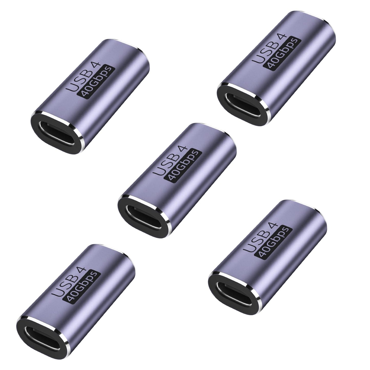 Pastall 5 Pack 240W USB C Coupler,USB C Female to Female Adapter Supports Up to 40Gbps Data Transfer and 240W Fast Charging.Compatible