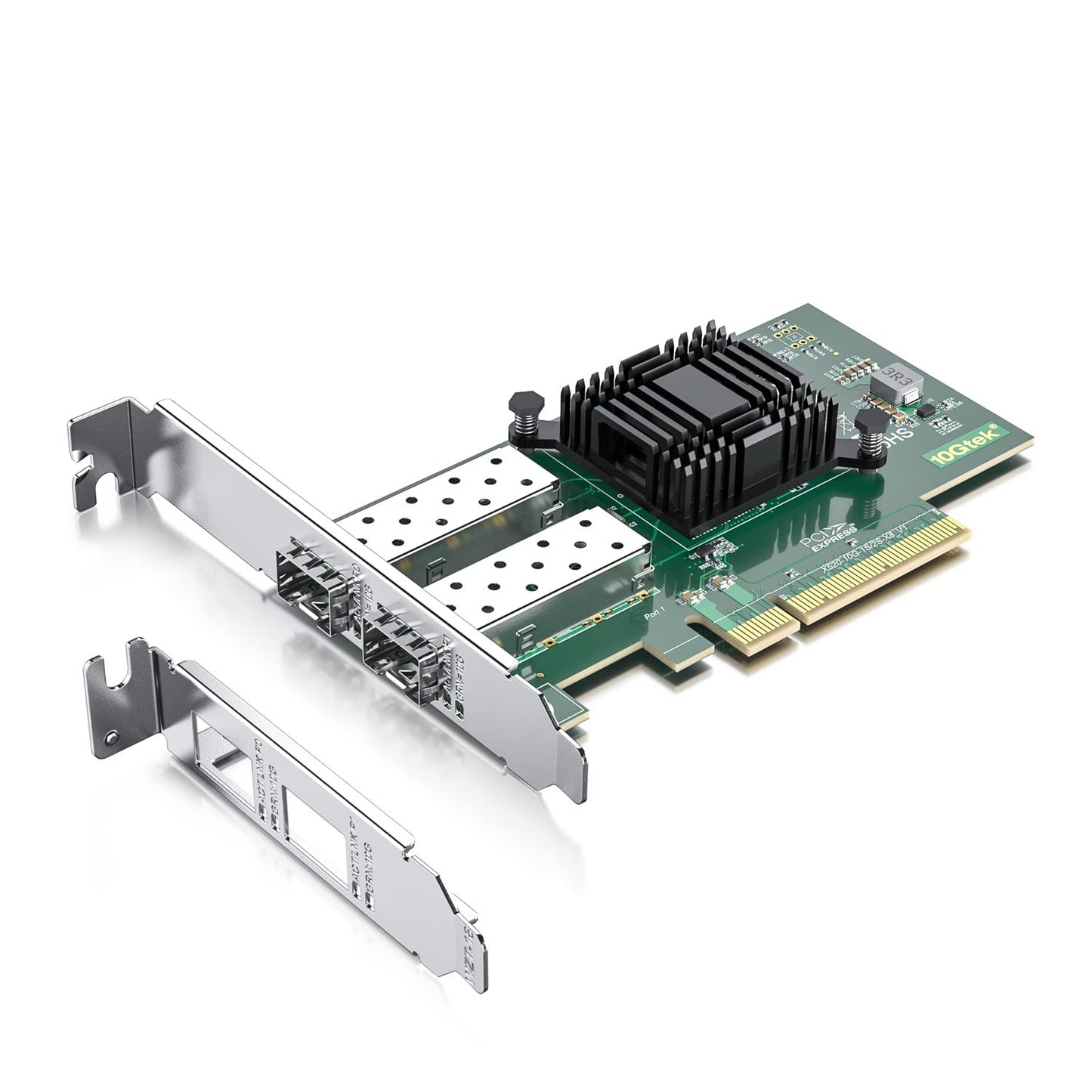 10Gtek 10Gb PCI-E NIC Network Card, Dual SFP+ Port, with Intel 82599ES Controller, PCI Express Ethernet LAN Adapter Support Windows