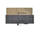 PAEBAI+ Replacement Laptop Keyboard for Lenovo ThinkPad E570 E570C E575, with Frame Pointer No Backlight US Layout