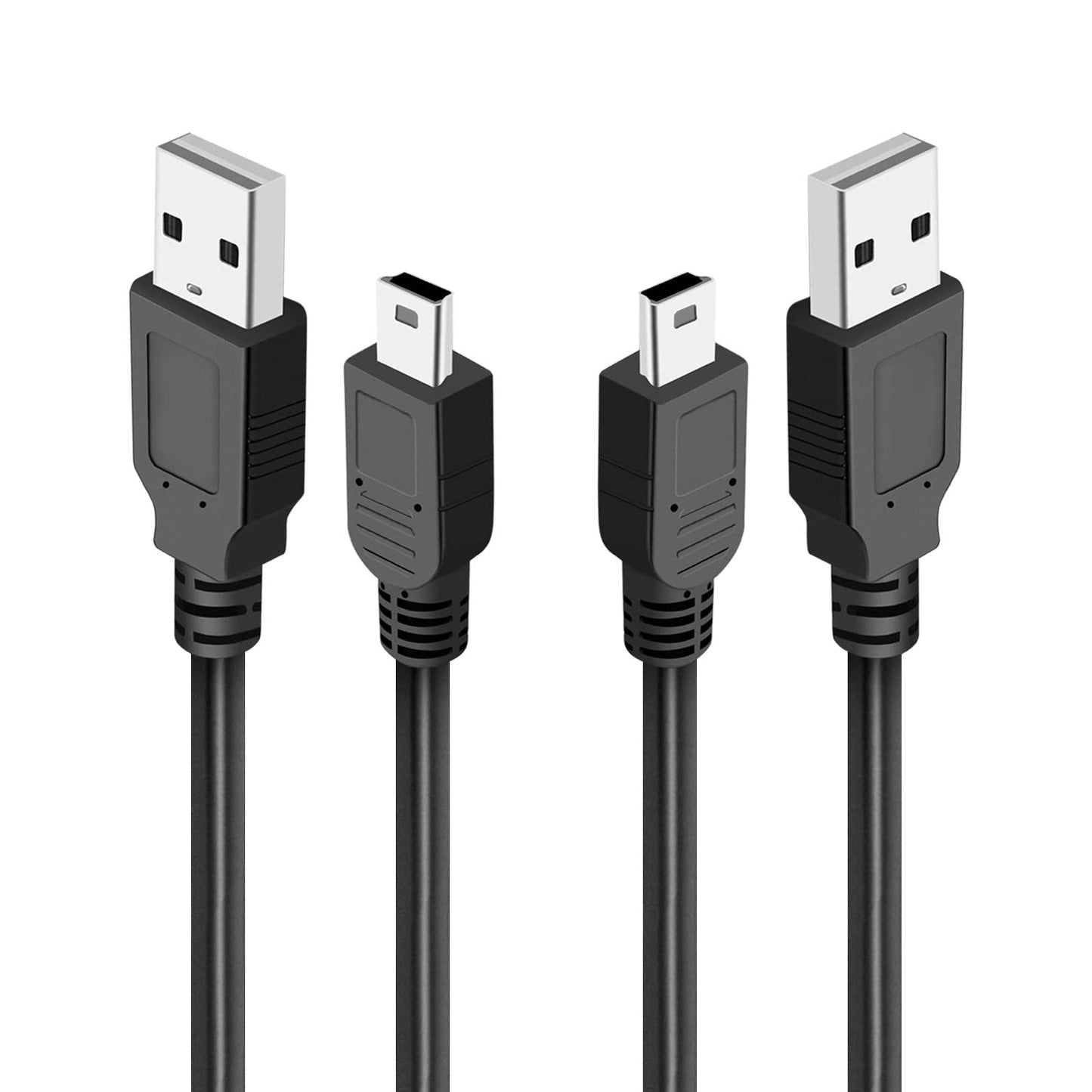 2 Pack 10 FT Replacement USB Cable Power Cord for Logitech Blue Yeti MIC, Blue Snowball iCE USB Mic Wire, PS3 Controller,Dash Cam, Garmin GPS,TI-84