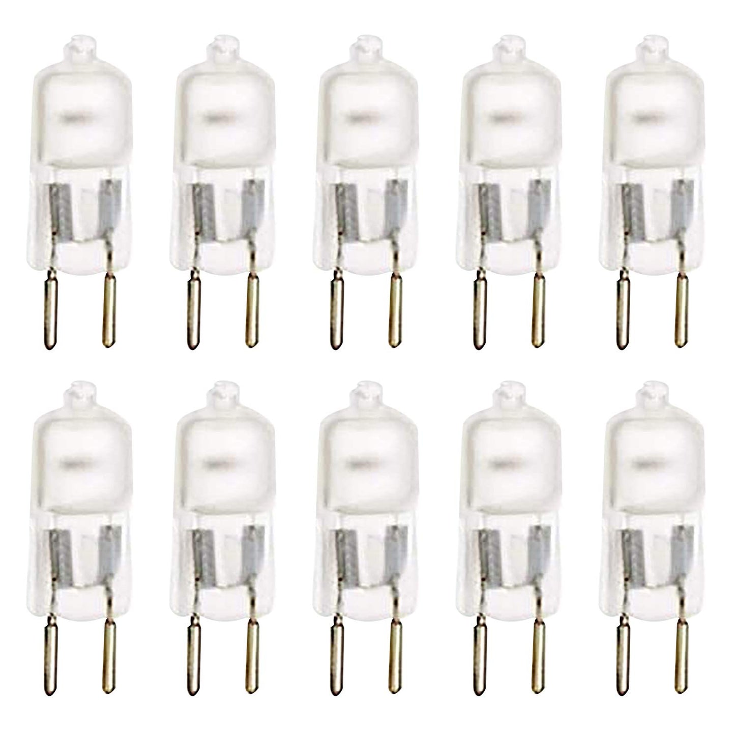 10 Pack Frosted Lense Dimmable T4 Q35/G5.3FR/120V G5.3 JCD 35 Watt 35W 120 Volt Halogen Light Bulb Electric Oil Warmer Replacement Warmer Oil