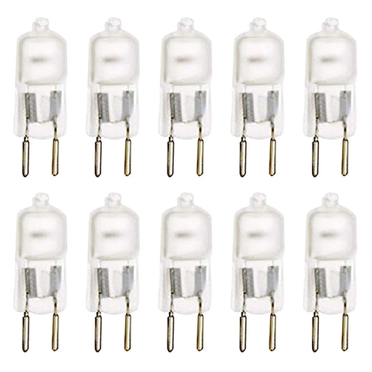 10 Pack Frosted Lense Dimmable T4 Q35/G5.3FR/120V G5.3 JCD 35 Watt 35W 120 Volt Halogen Light Bulb Electric Oil Warmer Replacement Warmer Oil