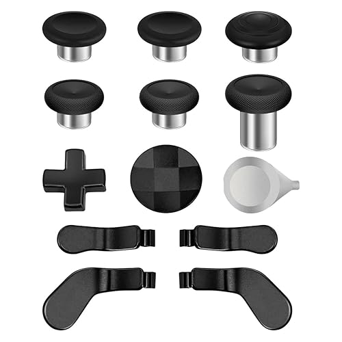 TNP 13 in 1 Accessories for Xbox Elite Controller Series 2 - Component Pack Kit Metal Thumbsticks, Paddles, D-Pads, Tool, Magnetic Replacement Parts