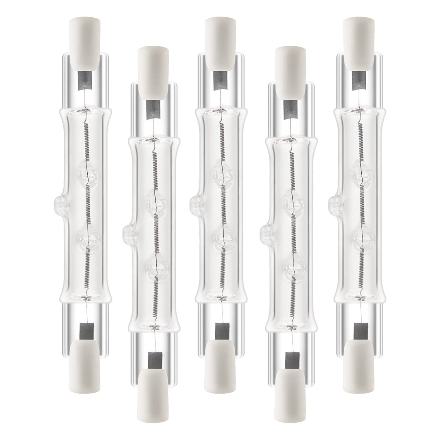 Jaenmsa R7S Bulbs, 5 Pack Halogen Bulbs R7S T3 78mm 150W 120V J Type 120 Volt Halogen Light Bulb with Long Lifespan, 3 inch Long Double Ended Light