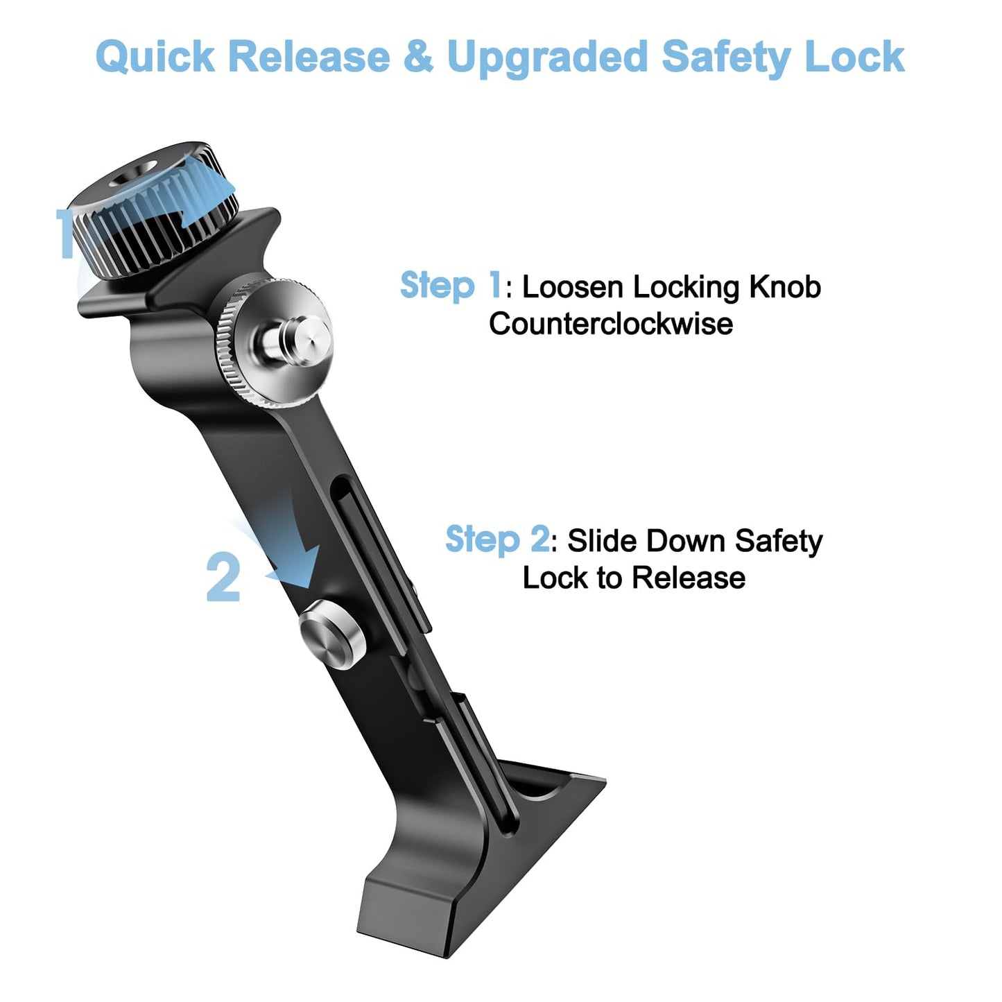 usogood Binocular Tripod Adapter Anti-Lost Wrench | Quick Release | Safty Lock | Bino Tripod Adapter with Arca-Dovetail & 1/4-20inch Thread, Fits Most