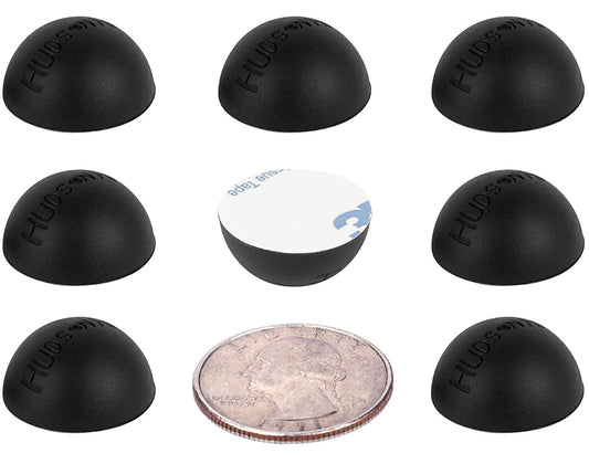 Speaker Isolation Pads - 8-Pack 0.75" Platinum Silicone Feet for Speakers, Subwoofers, Turntables - Non-Slip, Vibration Damping Pads with Adhesive