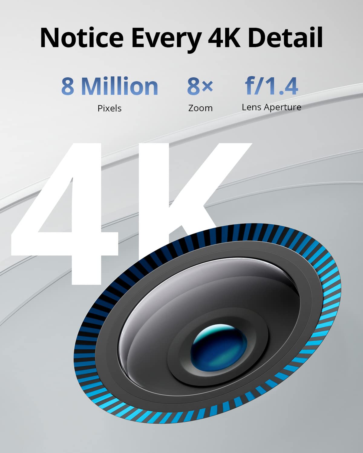 eufy Security eufyCam3 4K Add-on Camera,Forever Power with Solar Panel,Face Recognition AI,Expandable Local Storage,Spotlight,Requires