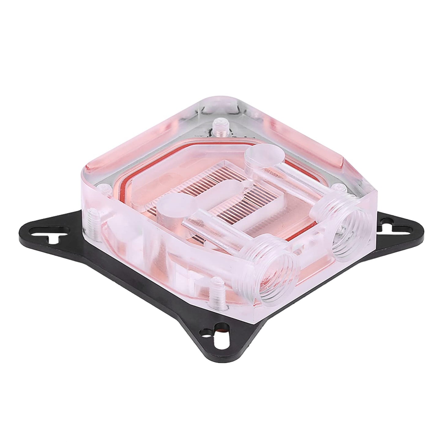 GPU Water Block Water Cooling Cooler Base, Copper POM Metal Water Cooling System Parts Kits for DIY PC with Waterway Component