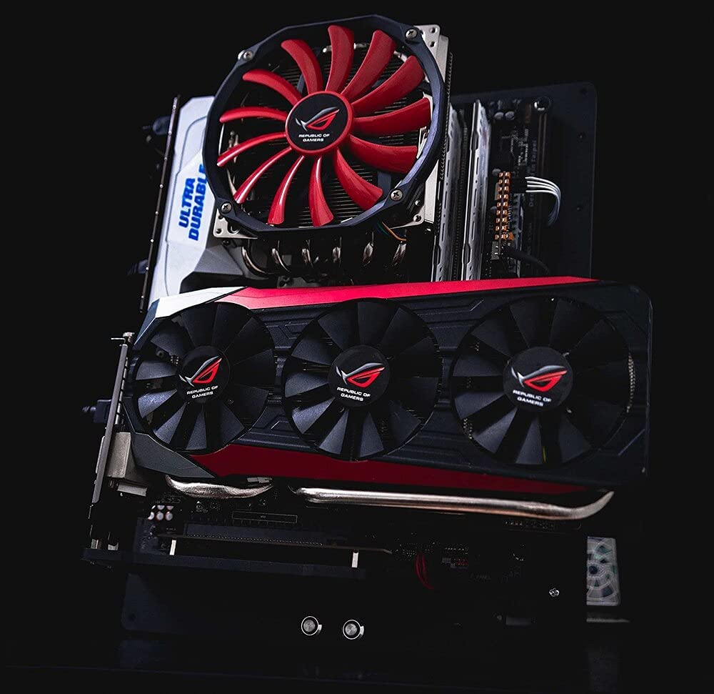 Open Air ITX PC Frame HTPC Water Cooling Test Bench Aluminum Case Bare Overclocking DIY Computer Frame Support Graphics Card Black