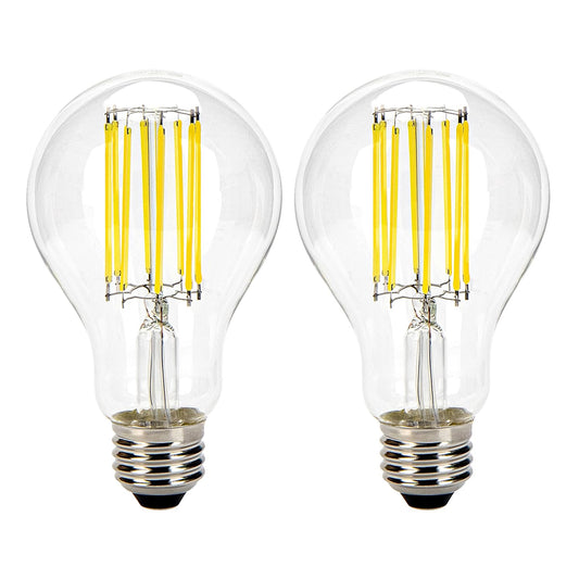 2 Pack Dimmable LED Edison Bulbs 100W Equivalent, 11W 5000K E26 Light Bulbs