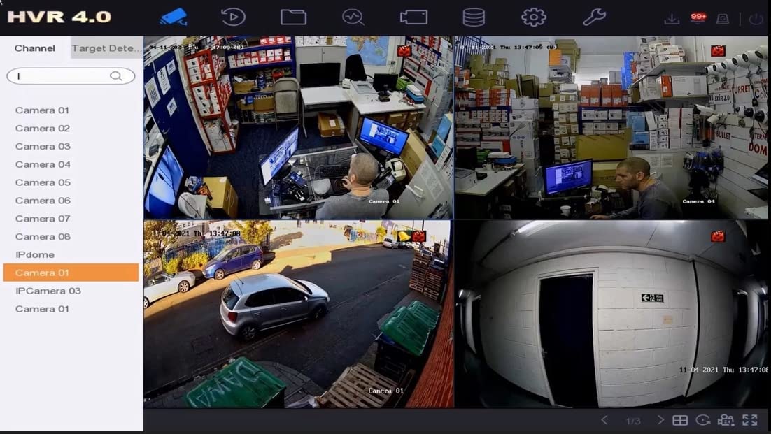 iDS-7216HUHI-M2/S 16 Channel 5MP H.265+ Turbo HD DVR with 2TB HDD, up to 8MP TVI Camera, 4K HDMI and VGA Output, Motion Detection for All Analog