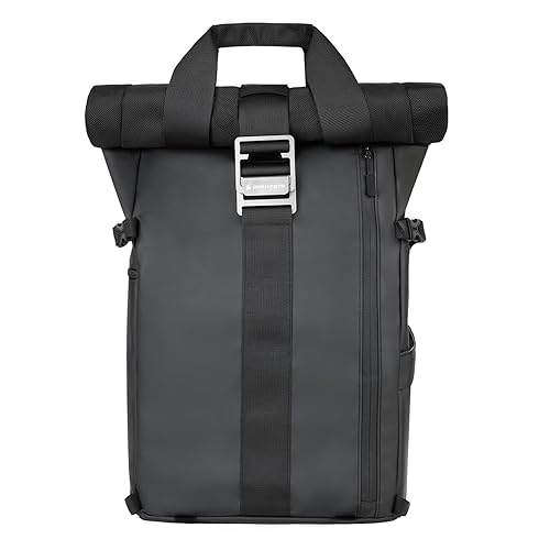 Besnfoto Camera Backpack Waterproof Camera Bag Satchel for Photographer DSLR SLR Mirrorless with Laptop Compartment and Rain Cover