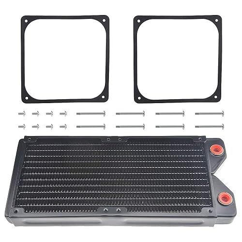 BXQINLENX 240 Pure Copper 12 Pipe Heat Exchanger Radiator for Computer PC CPU CO2 Laser Water Cool System