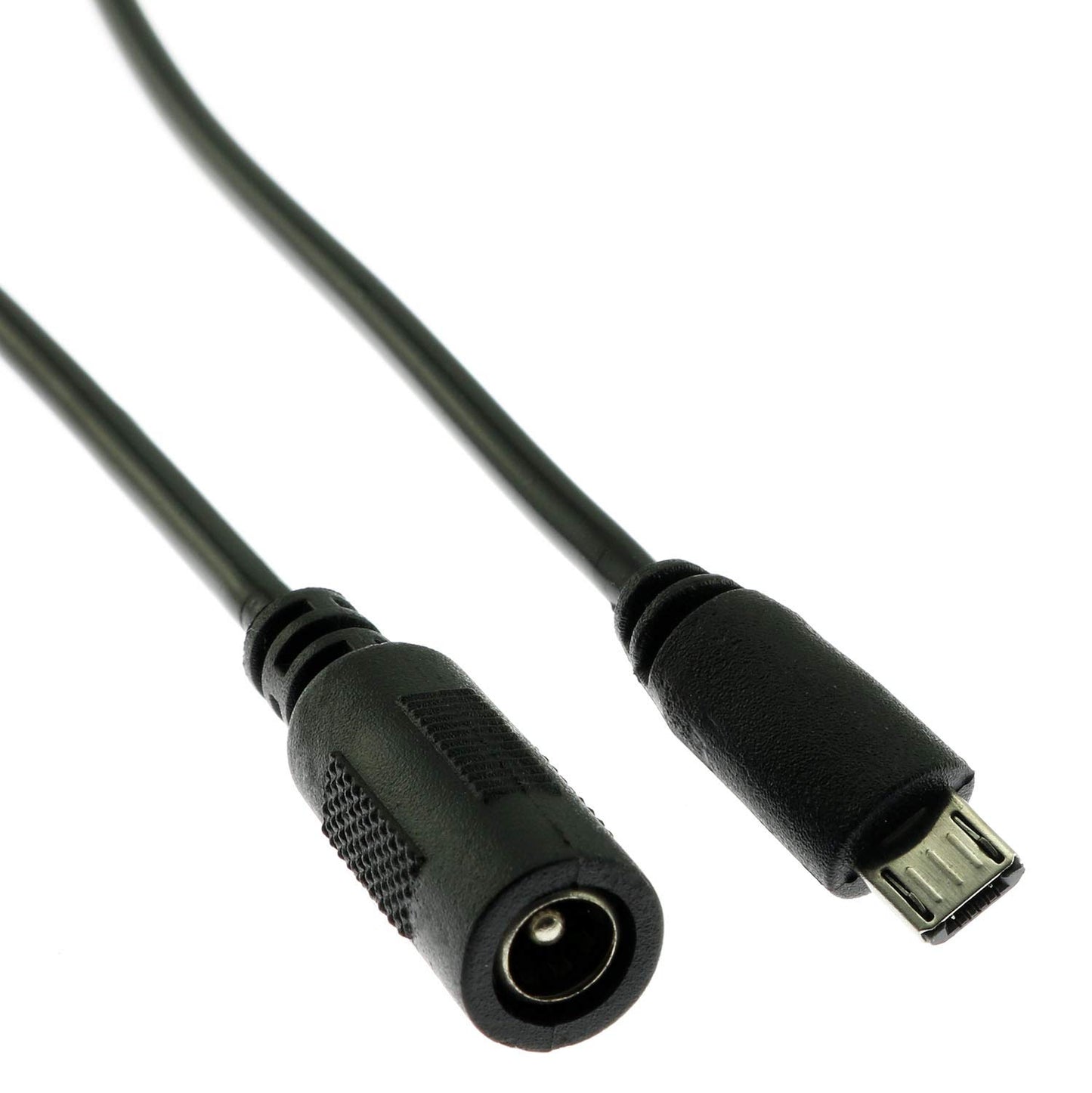 E-outstanding 2PCS DC Barrel Jack to Micro-USB B Male Connector Adapter 5V Power Cable 5.5mmx2.1mm
