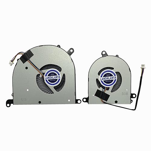 LANDALANYA Replacement New Laptop CPU and GPU Cooling Fan for MSI Modern PS63 8RC PS63 8M MS-16S1 MS-16S2 MS14B2 GTX1050 Series BS5005HS-U3J 16S1-CPU