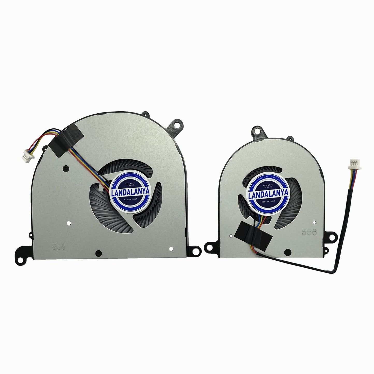 LANDALANYA Replacement New Laptop CPU and GPU Cooling Fan for MSI Modern PS63 8RC PS63 8M MS-16S1 MS-16S2 MS14B2 GTX1050 Series BS5005HS-U3J 16S1-CPU