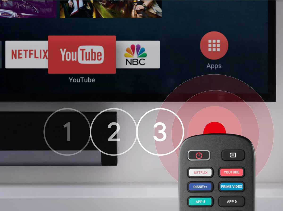 One for All URC4923 Replacement Remote Control for Roku Smart TVs, Black