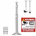 SamIdea 7.87"~15.75" Silver Telescopic Mount Security Camera Wall Ceiling Mounting Bracket,Telescopic Adjustable Camera Wall Mount Bracket