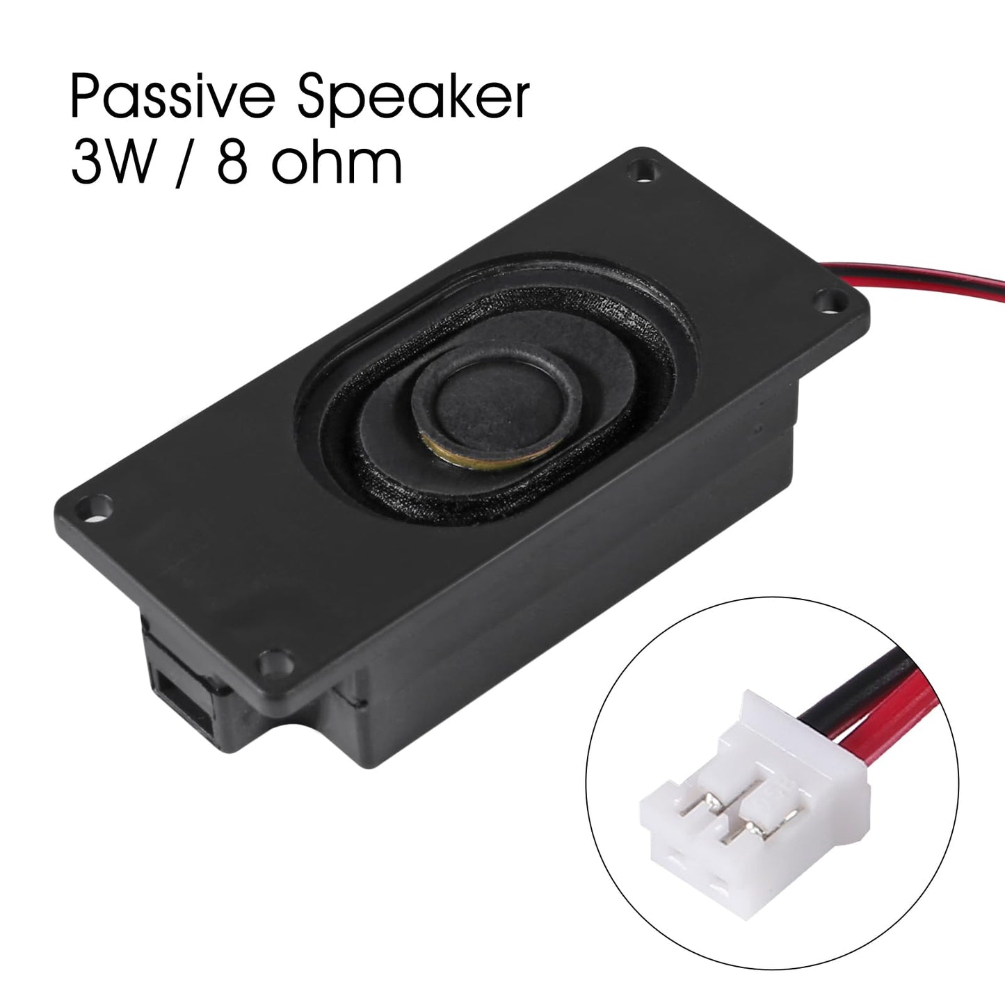2Pcs Audio Speaker 3 Watt 8 Ohm Speaker 8ohm 3W Loundspeaker JST-PH2.0 Interface Speaker for Small Electronic Projects Advertising Machines LCD TV