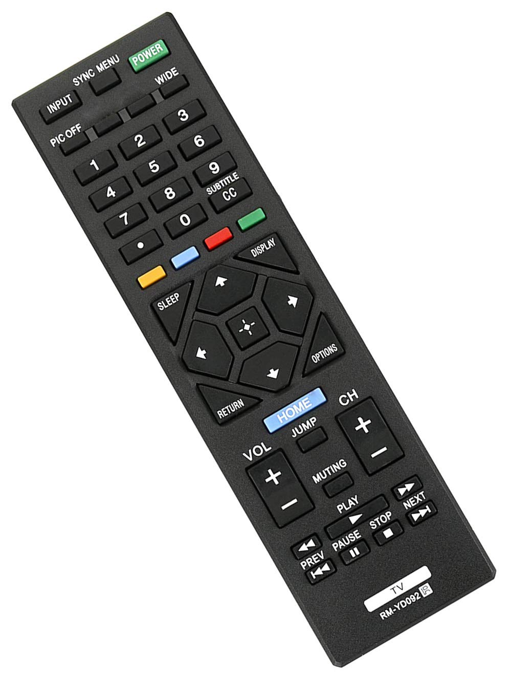 RM-YD092 Remote Control Universal Compatible with All Sony LCD LED HDTV and Bravia TV's - New Model