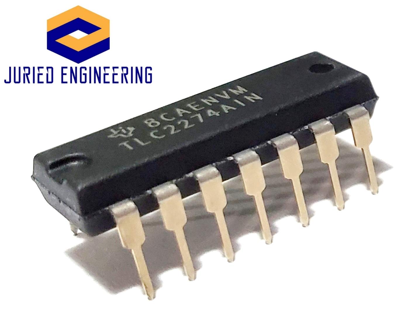 Juried Engineering TLC2274AIN TLC2274A TLC2274 Advanced LinCMOS™ Rail-to-Rail Quad Precision Operational Amplifier Op Amp Breadboard-Friendly IC