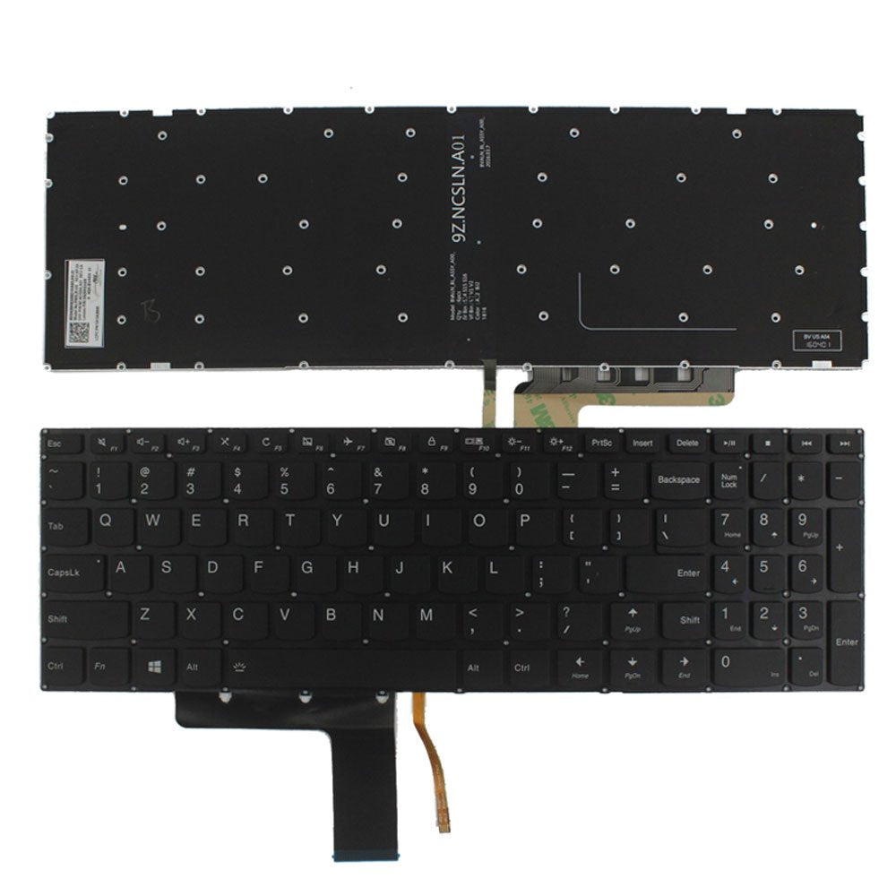 New Laptop Replacement Keyboard Fit Lenovo IdeaPad 310-15ABR 310-15IAP 310-15ISK 310-15IKB US Layout with Backlight