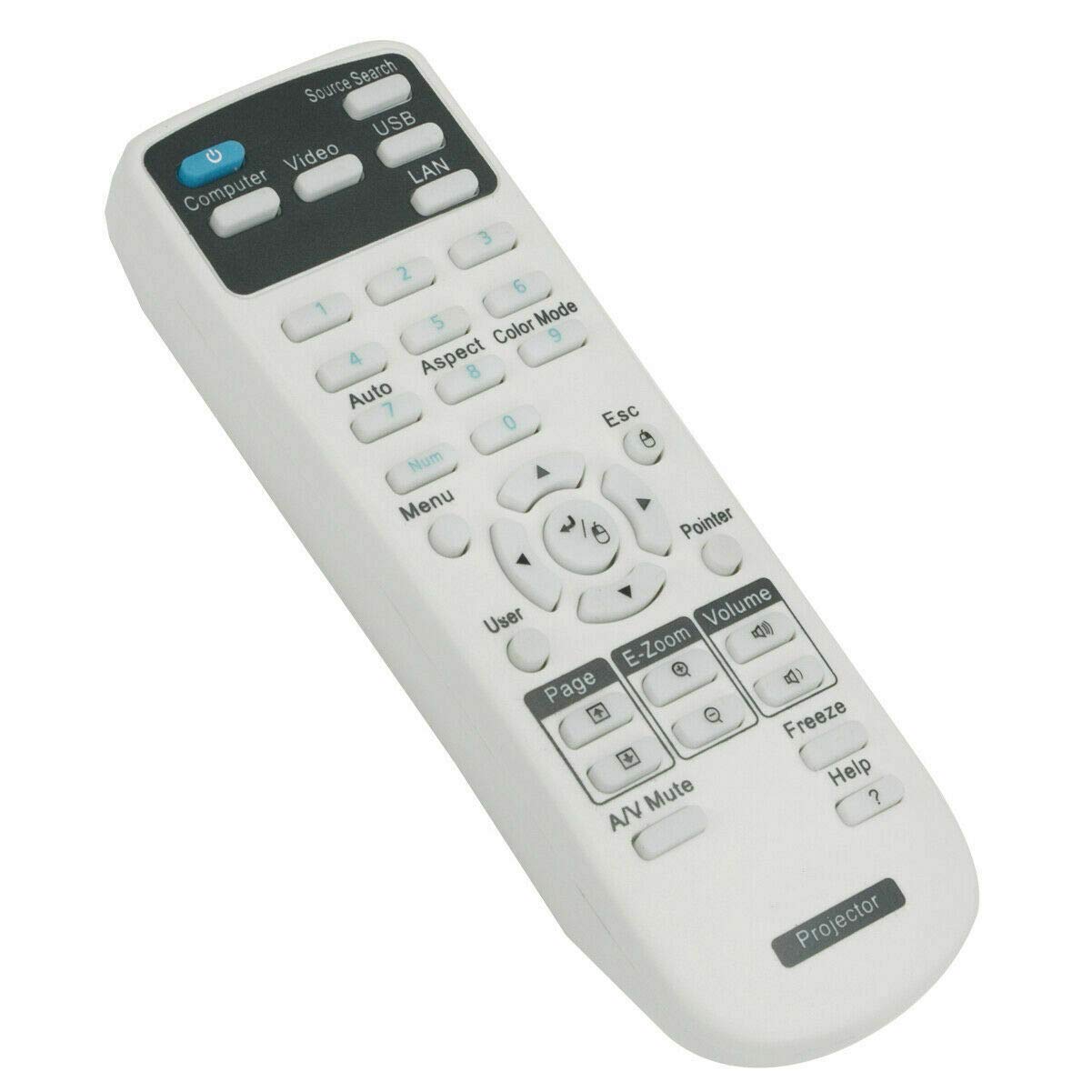 NTQinParts Replacement Remote Control Controller for Projector Home Cinema Epson 740HD 640 2030 2000 730HD 725HD 710HD 750HD