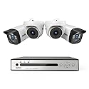 JouSecu 8CH 1080P Home Security Camera System Outdoor Indoor, 5MP Lite CCTV DVR 8 Channel and 4 x 1080P Dome Bullet Surveillance Cameras with Night