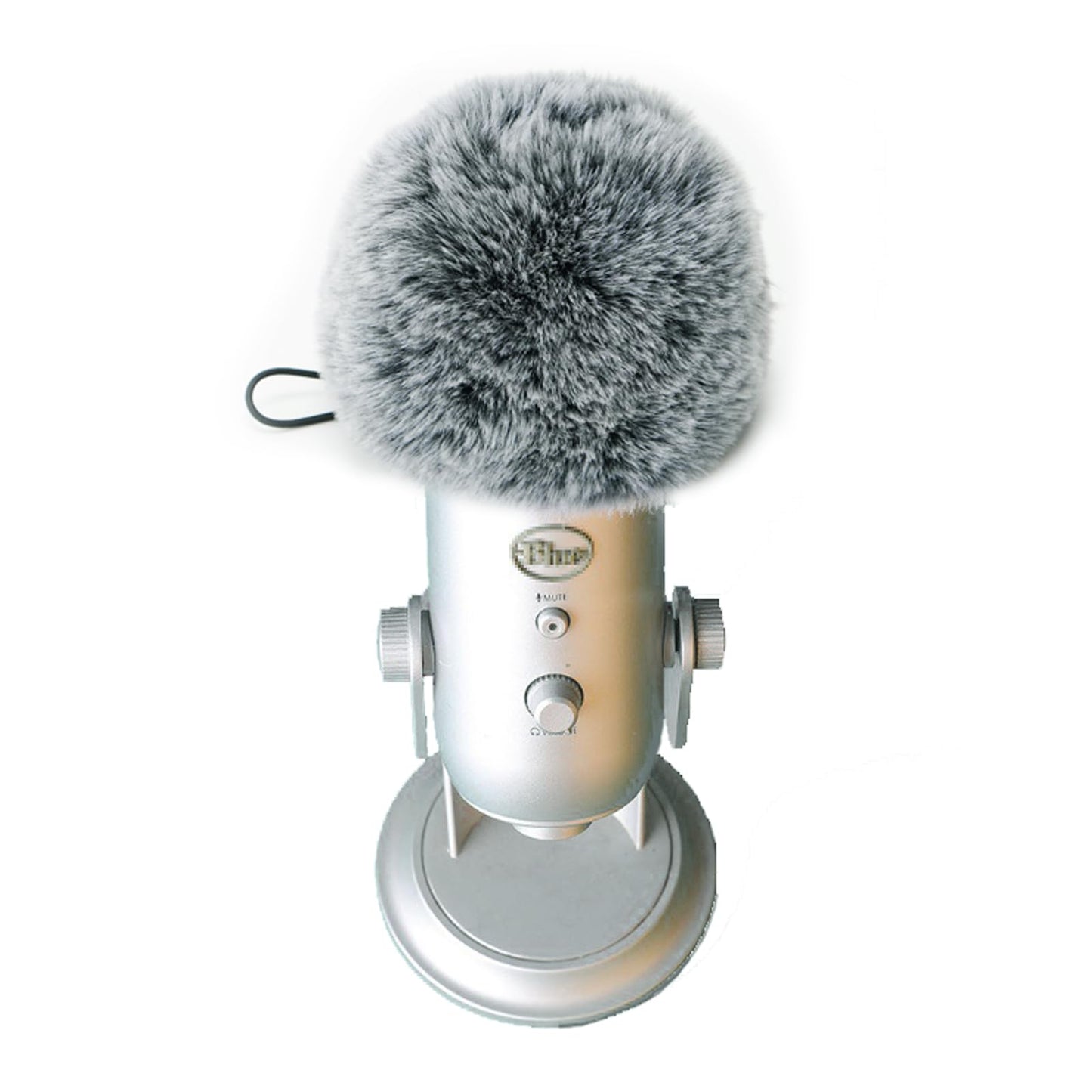 FONDFRAMORY Pop Filter for Blue Yeti Microphone, Mic Cover Furry Microphone Windscreen Compatible with Blue Yeti, Wind Muff Sound Insulation