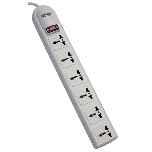 Tripp Lite SUPER6OMNID INTL SURGE PROTECTOR 6OUT STRIP 220V-250V UNIVERSAL OUTLET 1.8M CRD