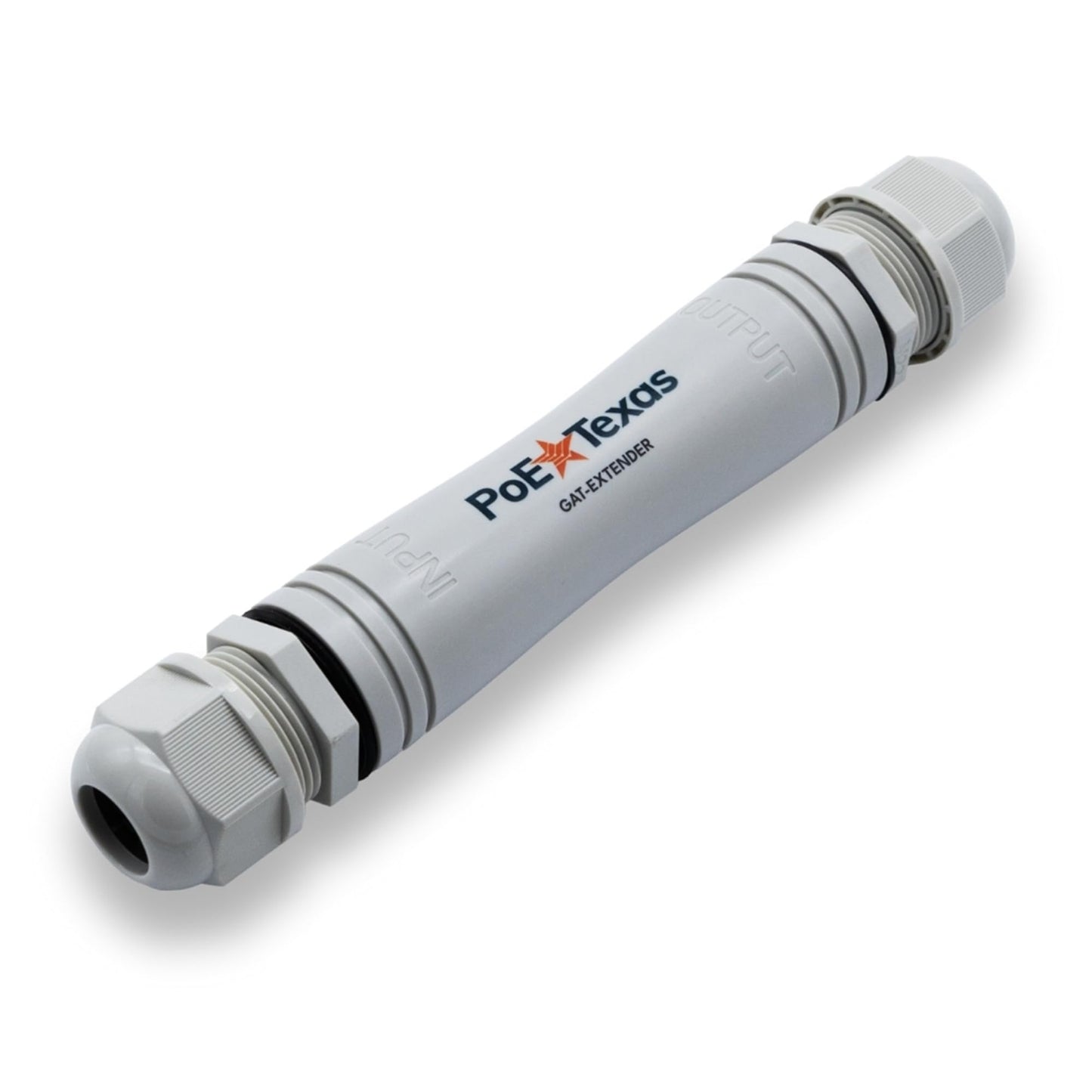 PoE Texas Outdoor PoE Repeater - Plug & Play IP67 Waterproof Extender Expands 22 Watts of Power & Gigabit Data up to 330' to High Powered Devices