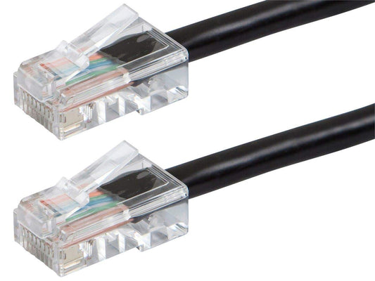Monoprice Cat6 Ethernet Patch Cable - RJ45, Stranded, 550Mhz, UTP, 24AWG, 50 Feet, Black - Zeroboot Series