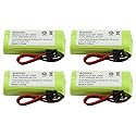 WAIR Rechargeable Cordless Phone Battery Ni-CD, 4 Pack, for Lenmar CBBT1008 CB-BT1008 23-596 23596 23-931 23931 43-221 43221 43-223 43223 43-269 43269