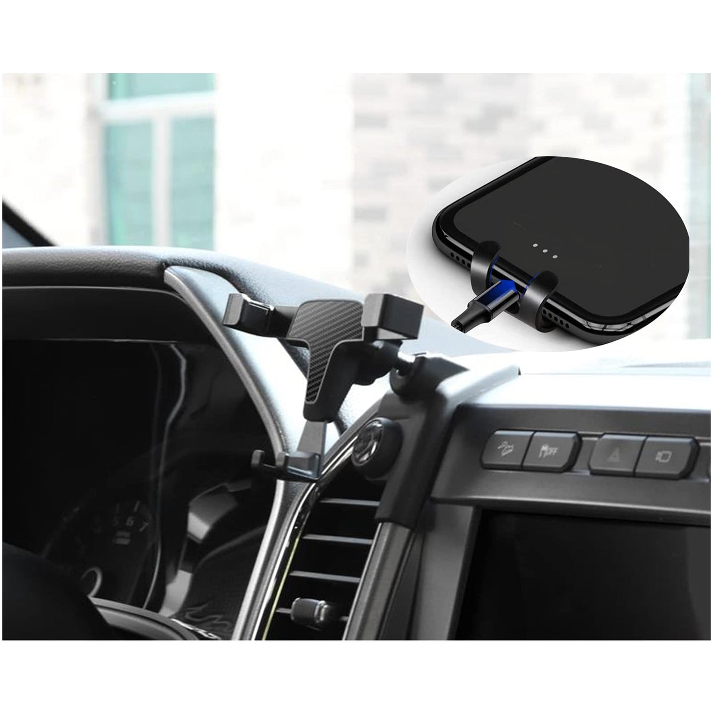 ITrims Car Phone Holder for Ford F-150 F150 2015-2020, Car Air Vent Cell Phone Holder Cradles Mount Compatible for iPhone 11 pro/XS/XR/X/8/7, Galaxy