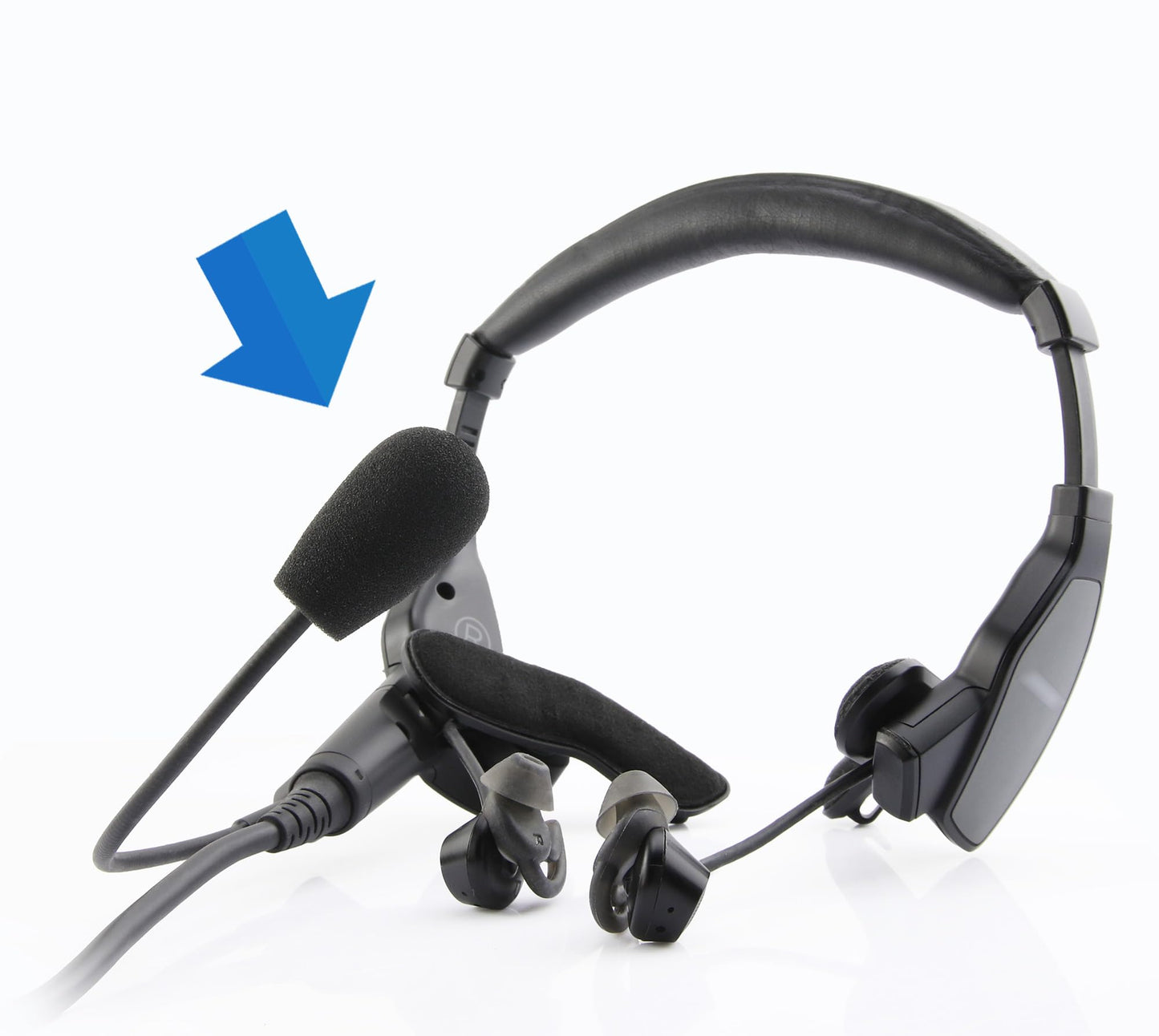 LEFXMOPHY Windscreen for Bose Proflight Series 2 Aviation Headset Mic Cover Spongue Pop filter 3-Pack Microphone Foam