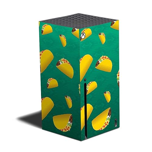 MightySkins Skin Compatible with Xbox Series X - Tacos | Protective, Durable, and Unique Vinyl Decal wrap Cover | Easy to Apply, Remove, and Change
