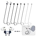 Magnetic Anti-Lost Straps for AirPods,4 Pack Ultra Strong Magnetic AirPods Strap Anti-Lost Neck Rope Cord,Soft Silicone Sports Lanyard Compatible…