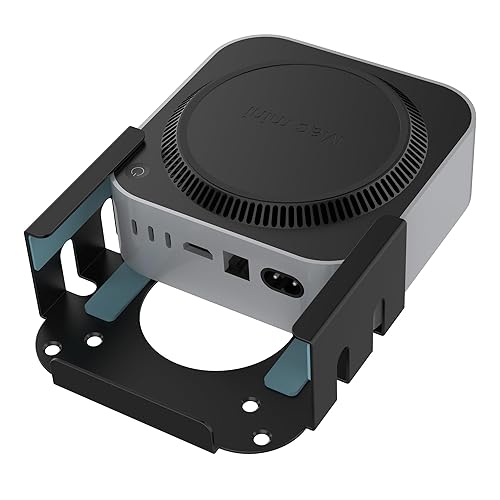 Monzlteck Mac mini M4/M4 Pro Under Desk/Wall Mount Bracket/VESA Monitor Mount - Heavy-Duty Steel Bracket, Anti-Scratch Padding, Space-Saving Design