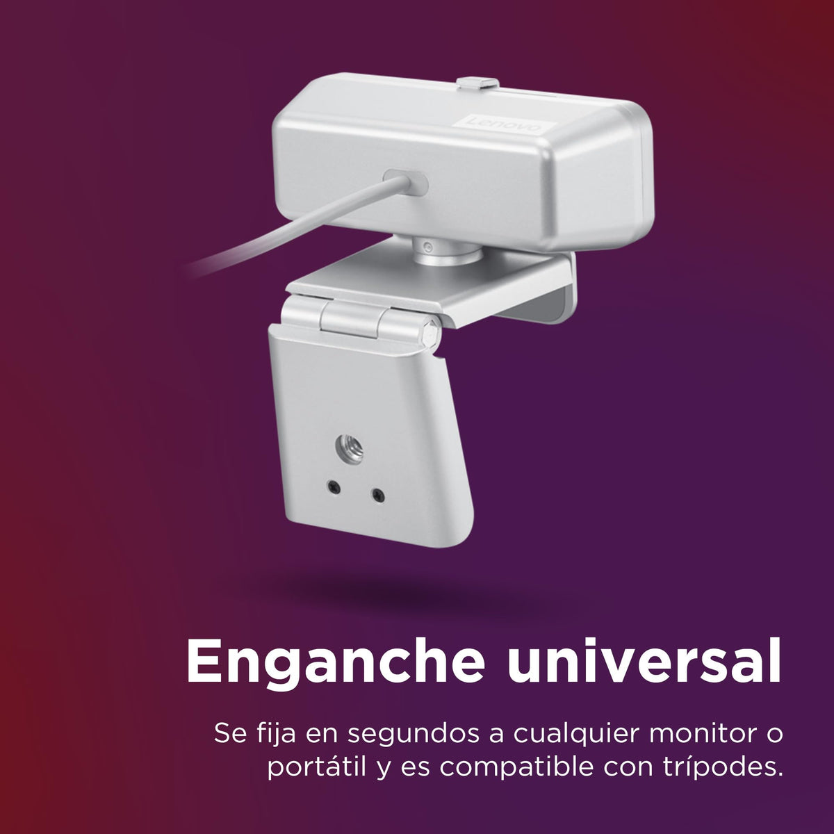 Lenovo 310 FHD Webcam, 1080p, FHD Resolution @30 FPS, Plug-and Play USB Connectivity, 1.8M Cable, 2 Integrated Microphones, External Privacy Shutter