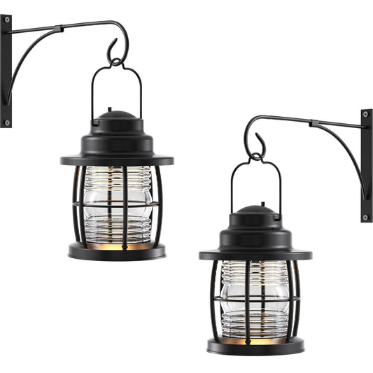 GOODSMANN Landscape Lighting Low Voltage Outdoor Wall Lights 2PK Outdoor Wall Sconce 1.1W LED 32 Lumen with Cable Connectors 2900K Warm White