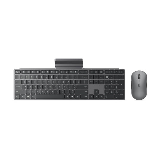Lenovo 700 Modern Wireless Keyboard & Mouse Combo, 2.4 GHz Dongle & Dual Bluetooth Connection, AES-128 Encryption, 36 Month Battery Life, Quiet Mouse
